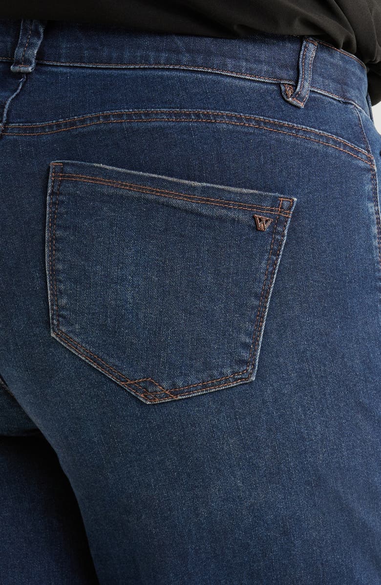 Wit & Wisdom Sam 'Ab'Solution Release Hem High Waist Wide Leg Jeans, Alternate, color, Indigo Artisanal