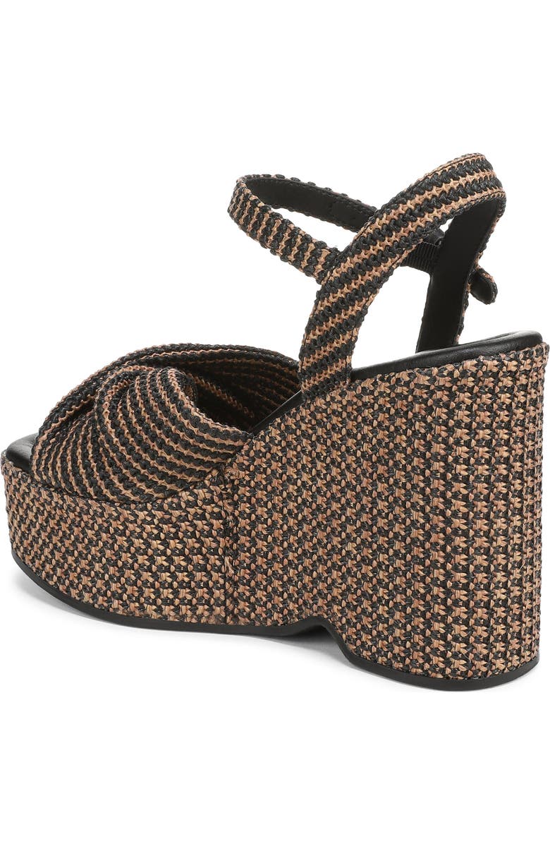 Circus NY by Sam Edelman Joanne Ankle Strap Platform Wedge Sandal, Alternate, color, Black/ Rich Cognac