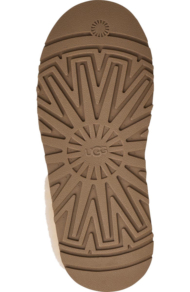 UGG<sup>®</sup> Tazzelle Genuine Shearling Collar Slipper, Alternate, color, Chestnut