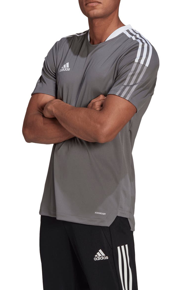 Tiro 21 Performance Training Jersey, Main, color, TEAM GREY