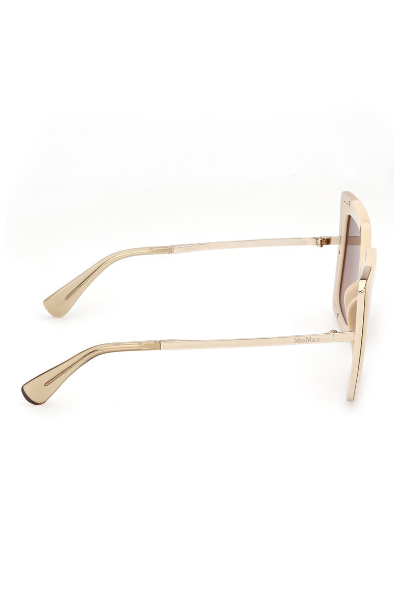 Square Sunglasses, Alternate, color, IVORY / GRADIENT BROWN