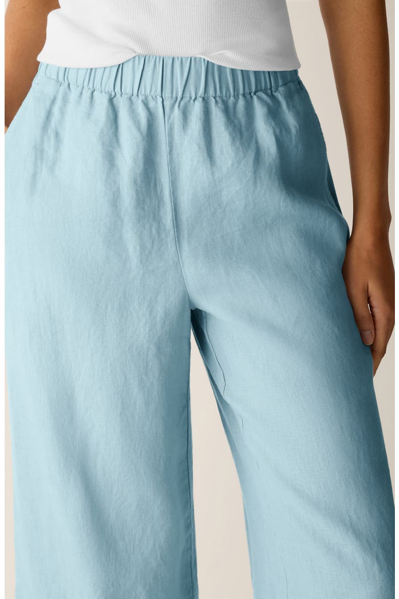 Linen Wide Leg Pants, Alternate, color, BREEZE