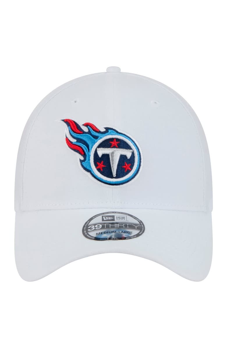 New Era Men's New Era White Tennessee Titans Main 39THIRTY Flex Hat, Alternate, color, White