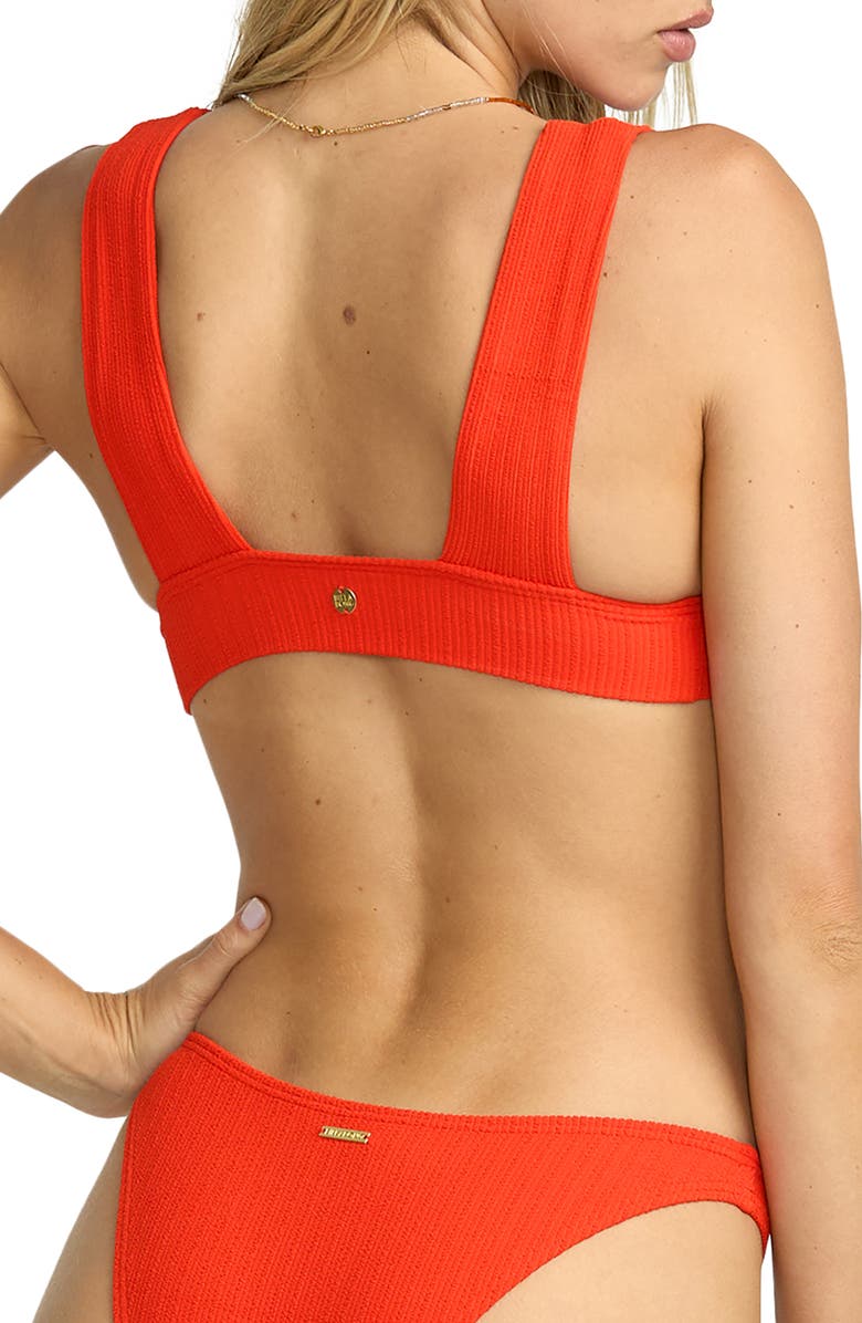 Billabong Plunge Bikini Top, Alternate, color, Red Aloha