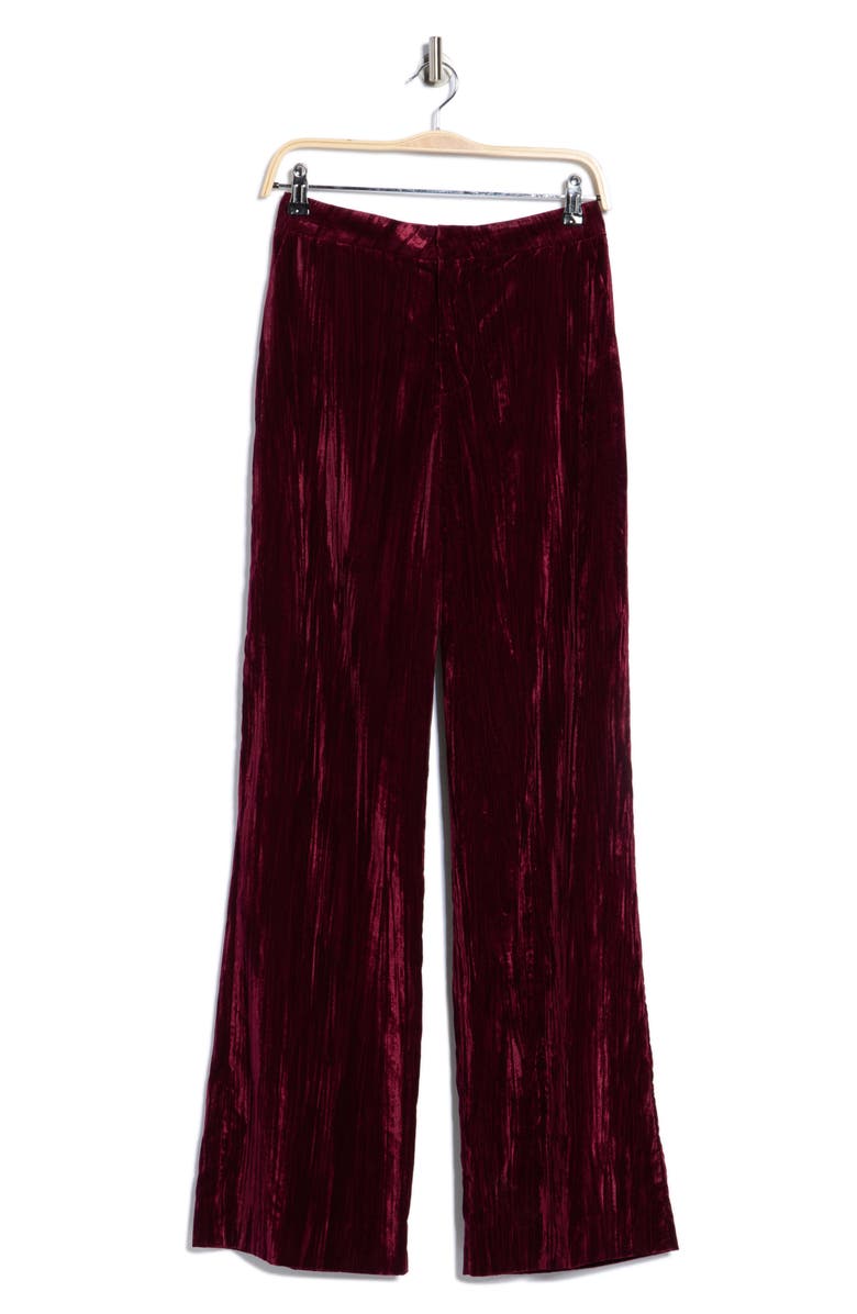 L'AGENCE Livvy Straight Leg Pants, Alternate, color, Dark Port Velvet
