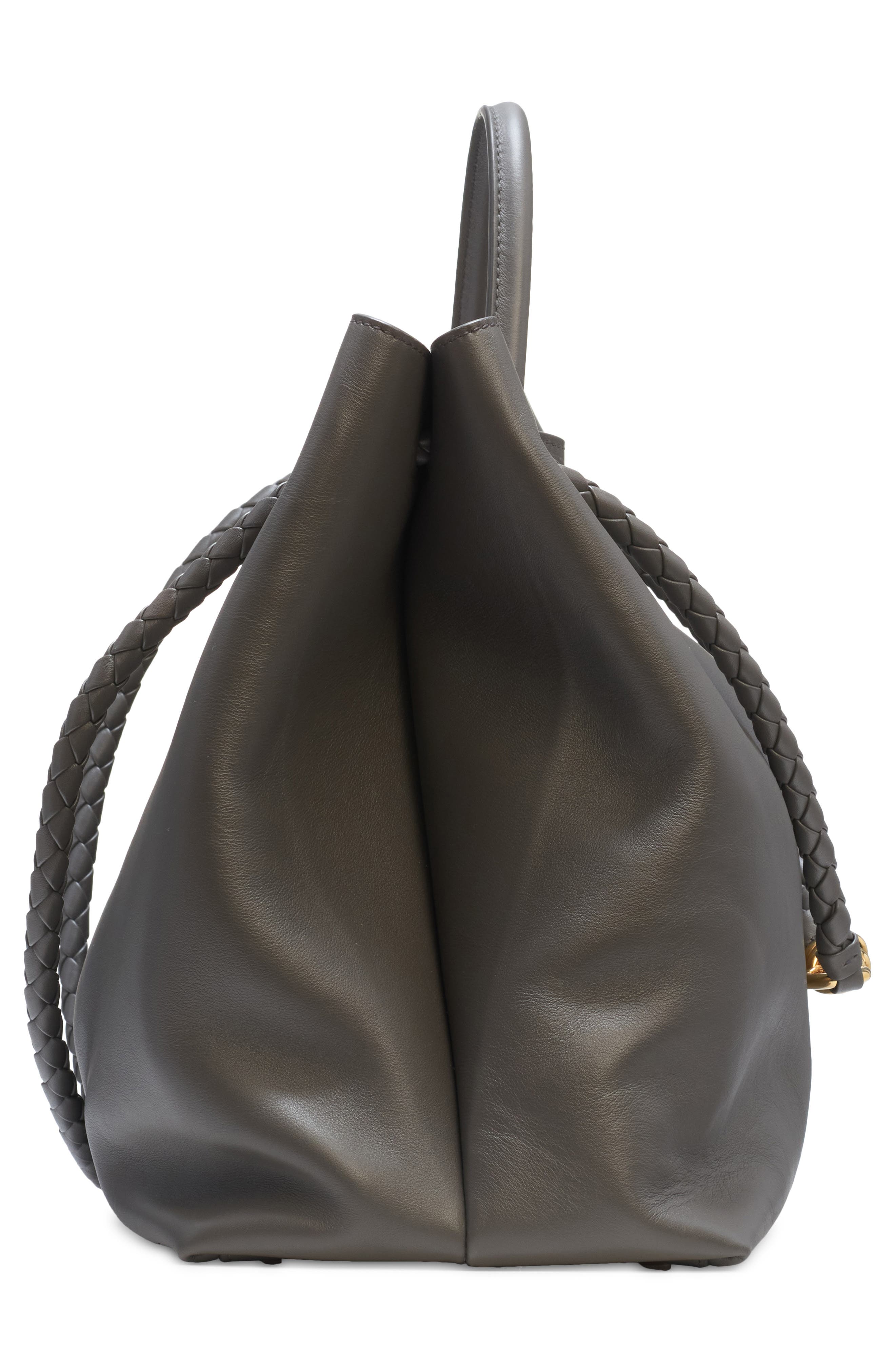 Bottega Veneta Large Andiamo Leather Shoulder Bag, Alternate, color, 