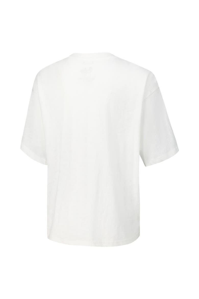 Women's Pressbox White Michigan Wolverines Rock & Roll Slub T-Shirt, Alternate, color, White