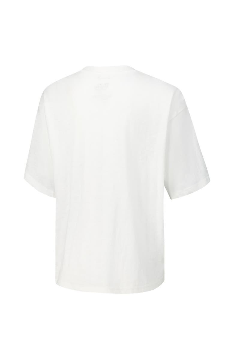 PRESSBOX Women's Pressbox White Michigan Wolverines Rock & Roll Slub T-Shirt, Alternate, color, White