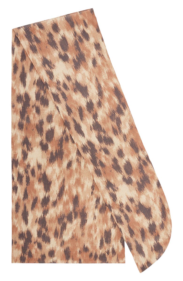 Ganni Printed Scarf, Alternate, color, Burro