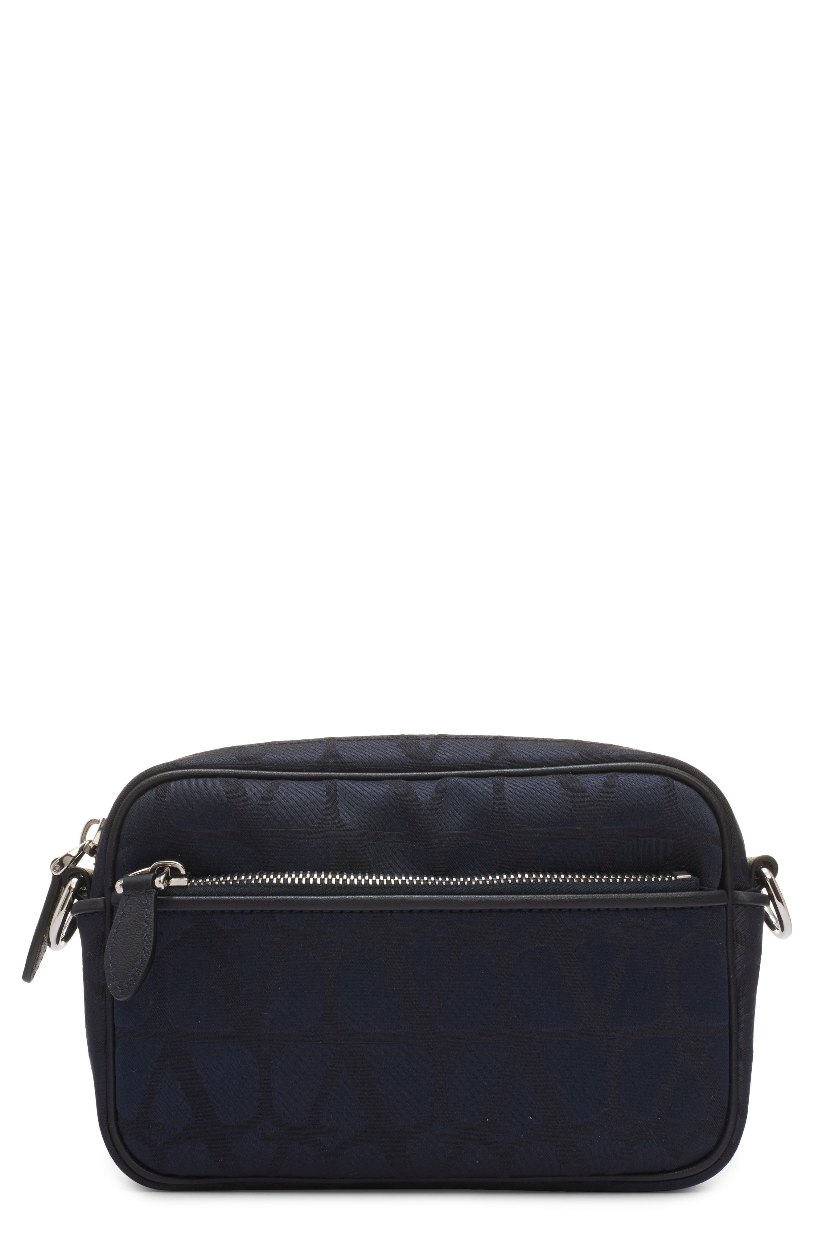Valentino Garavani Toile Iconograph Camera Bag, Main, color, 