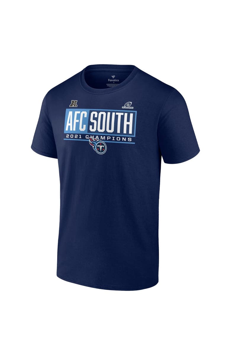 FANATICS Men's Fanatics Branded Navy Tennessee Titans 2021 AFC South Division Champions Blocked Favorite T-Shirt, Alternate, color, 
