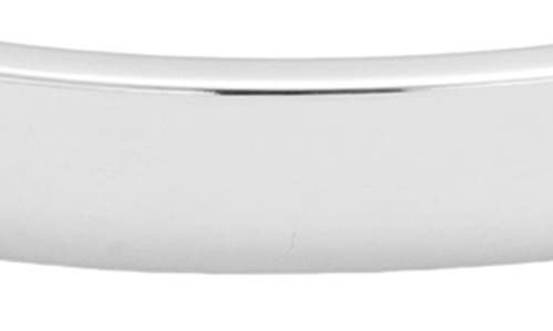Adornia Silver Plated Bangle Bracelet In Silver