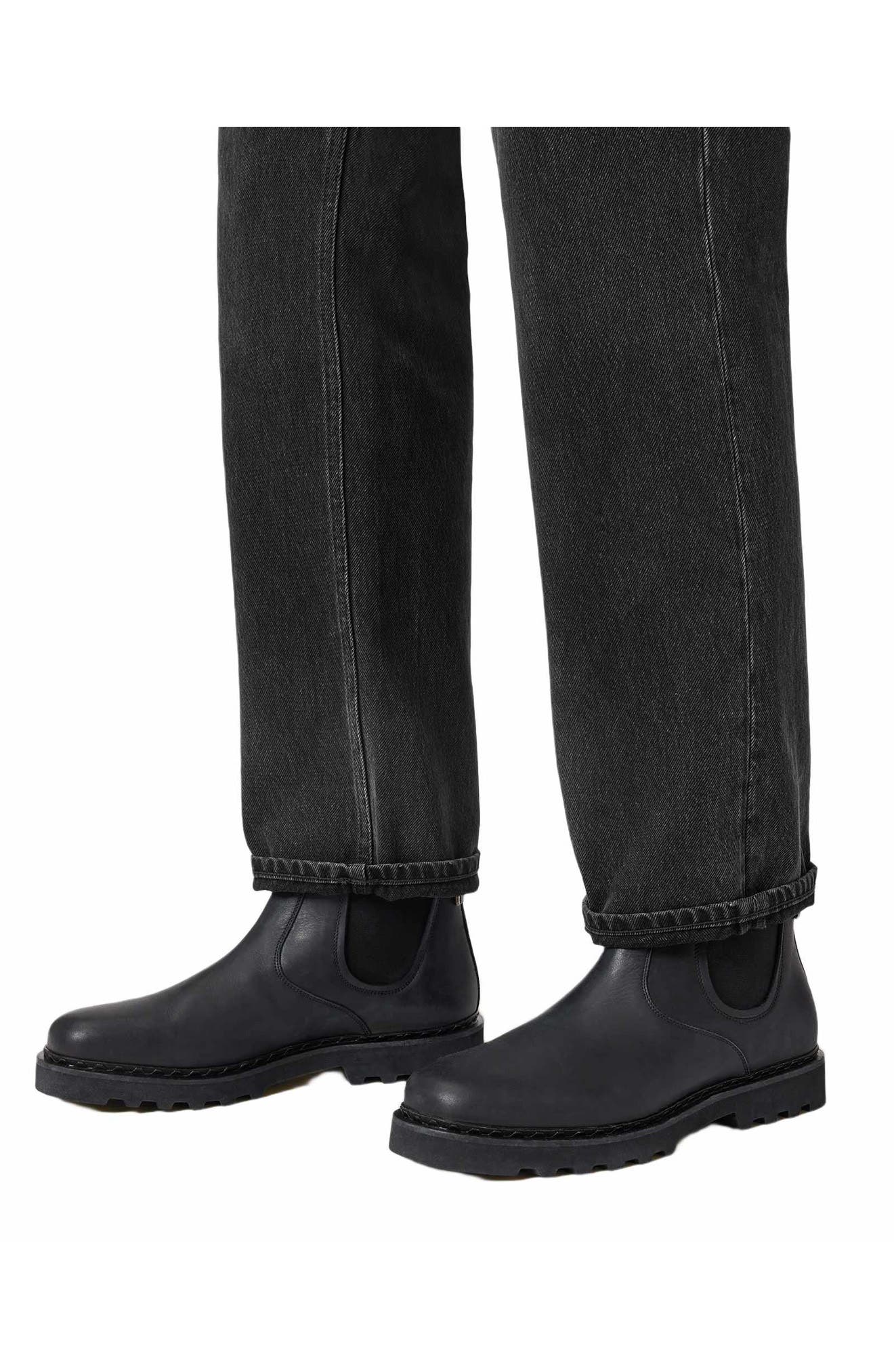 Skiff Chelsea Boot, Alternate, color, BLACK WAXED