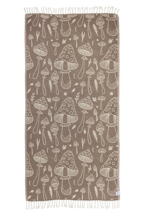 Mushroom Sand Resistant Organic Turkish Towel