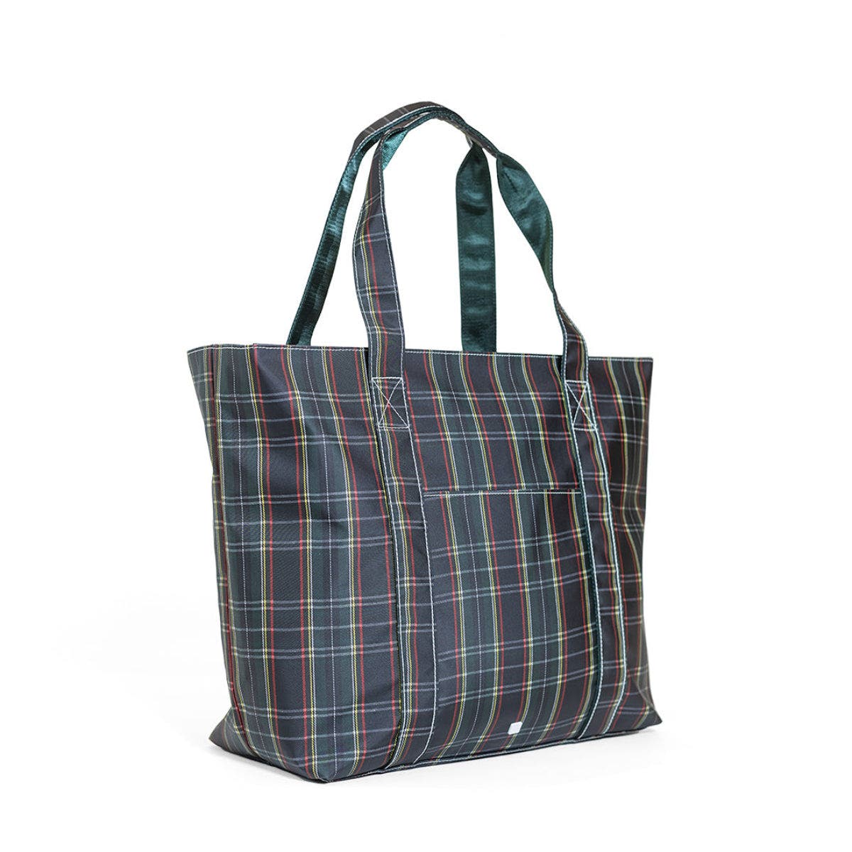 TRVL Design Cambridge Plaid Jumbo Tote, Alternate, color, Navy