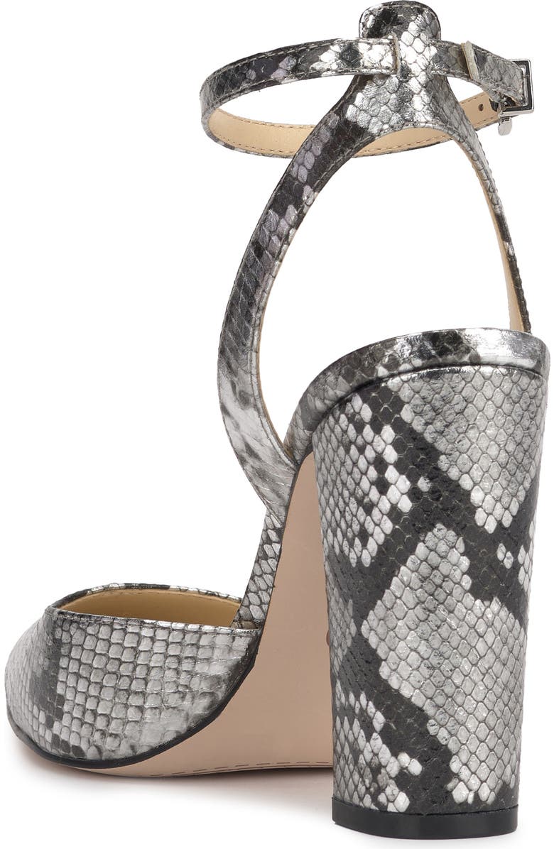 Jessica Simpson Nazela Pointed Toe Ankle Strap Pump, Alternate, color, Chrome