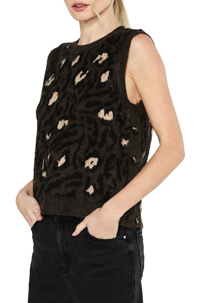 Genesis Sweater Vest, Alternate, color, BROWN MULTI