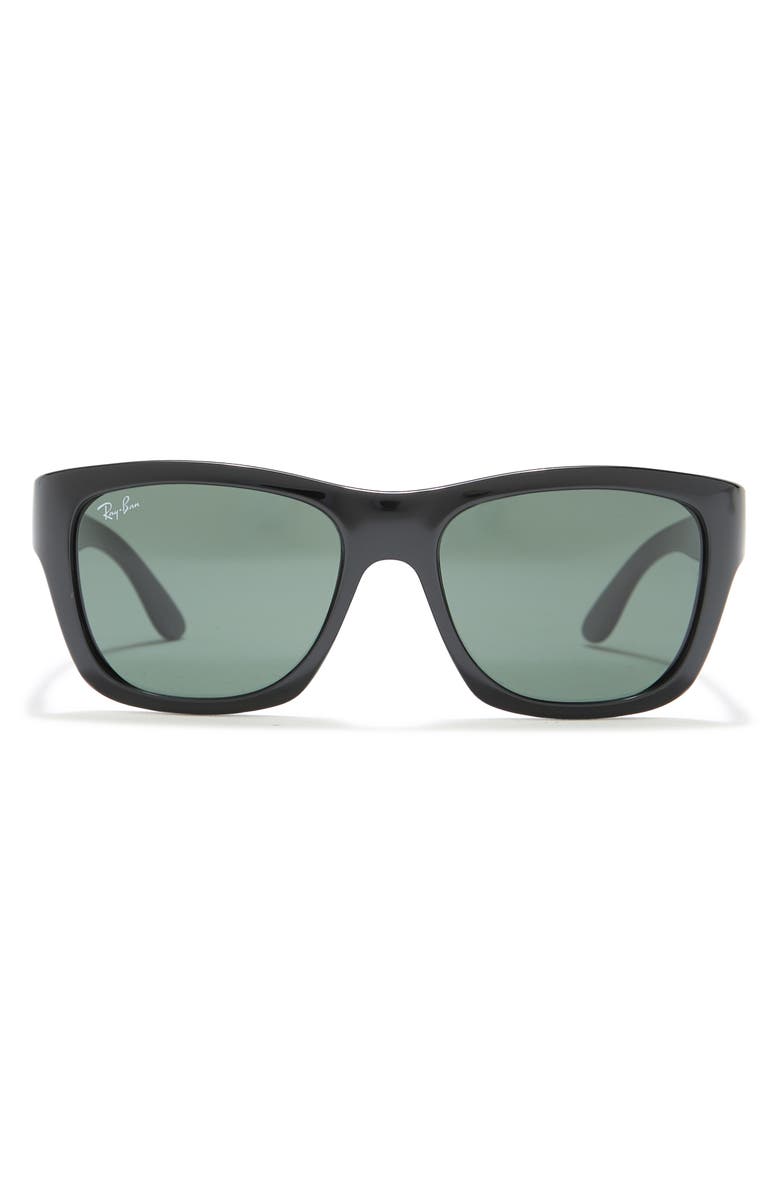 Ray-Ban 53mm Square Sunglasses, Main, color, Black