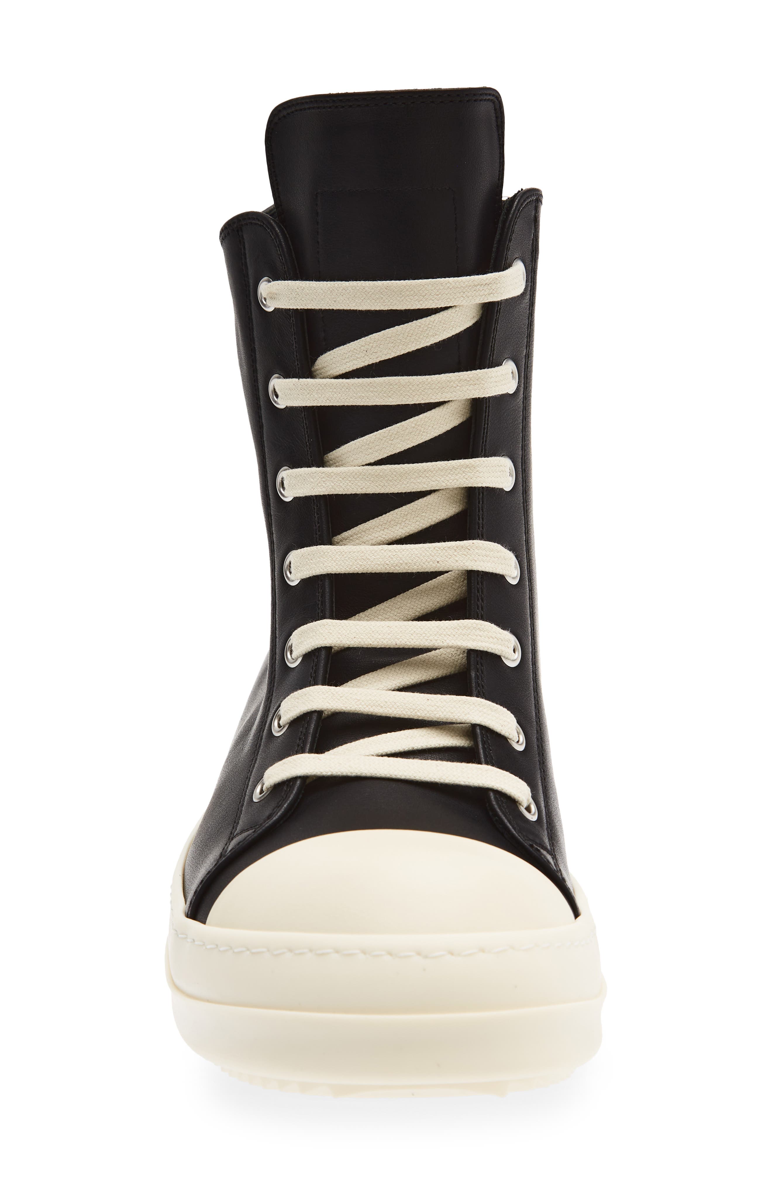 Sneaks High Top Sneaker, Alternate, color, BLACK/ MILK/ MILK