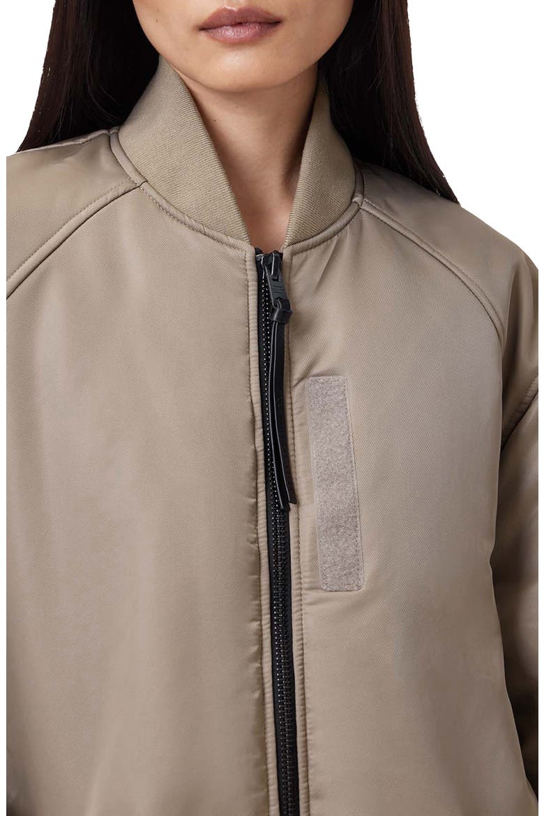Shazna Oversize Bomber Jacket, Alternate, color, NOUGAT TAUPE