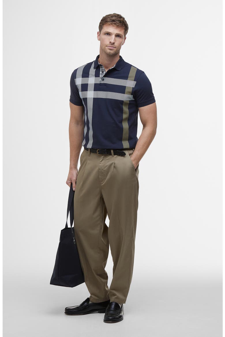 Blaine Tartan Polo, Alternate, color, NAVY/ PINE