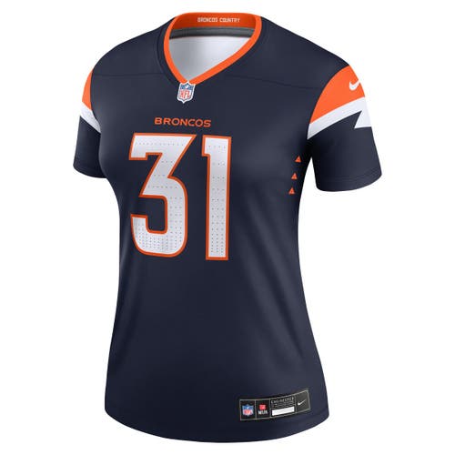Nike Justin Simmons Navy Denver Broncos Alternate Legend Player Performance Top