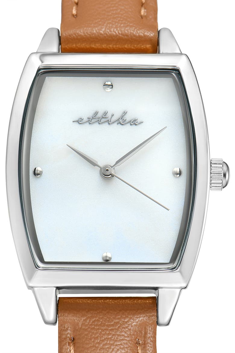 Timeless Texture Watch, Alternate, color, COGNAC AND SILVER