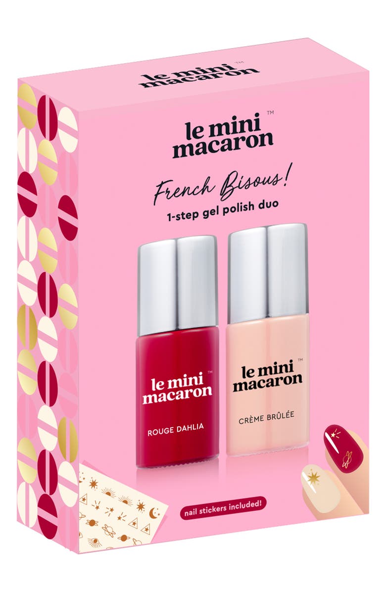 Le Mini Macaron French Bisous! Gel Polish Duo Set $31 Value, Alternate, color, French Bisous