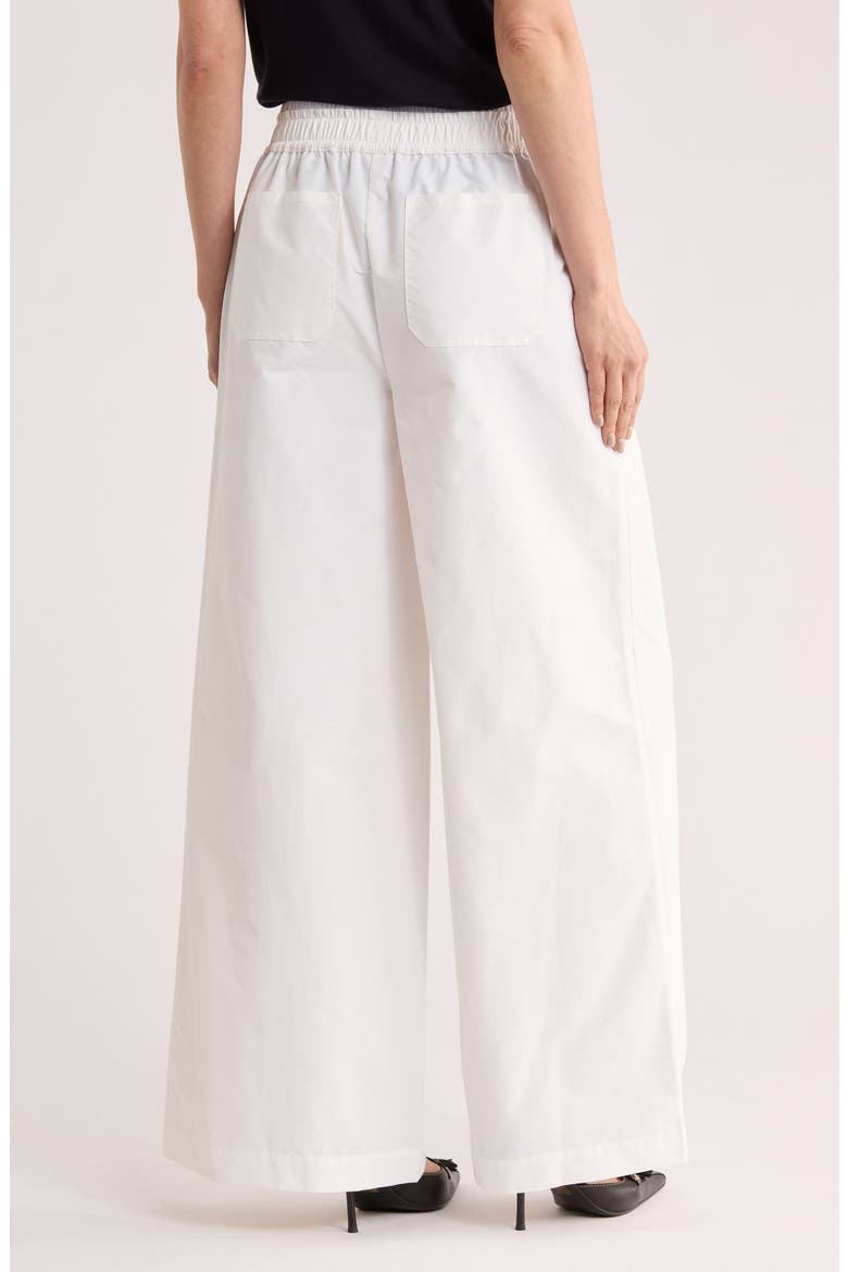Olly Double Waistband Wide Leg Pants, Alternate, color, WHITE
