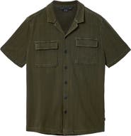 John Varvatos Amadora Organic Cotton Button-Up Camp Shirt