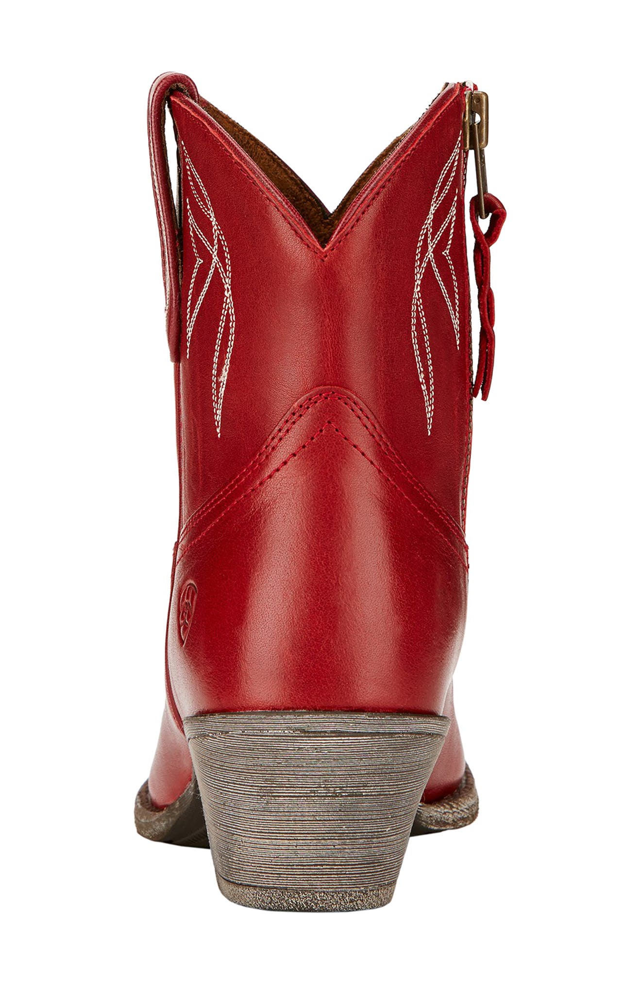 Ariat Darlin Short Western Boot, Alternate, color, Red