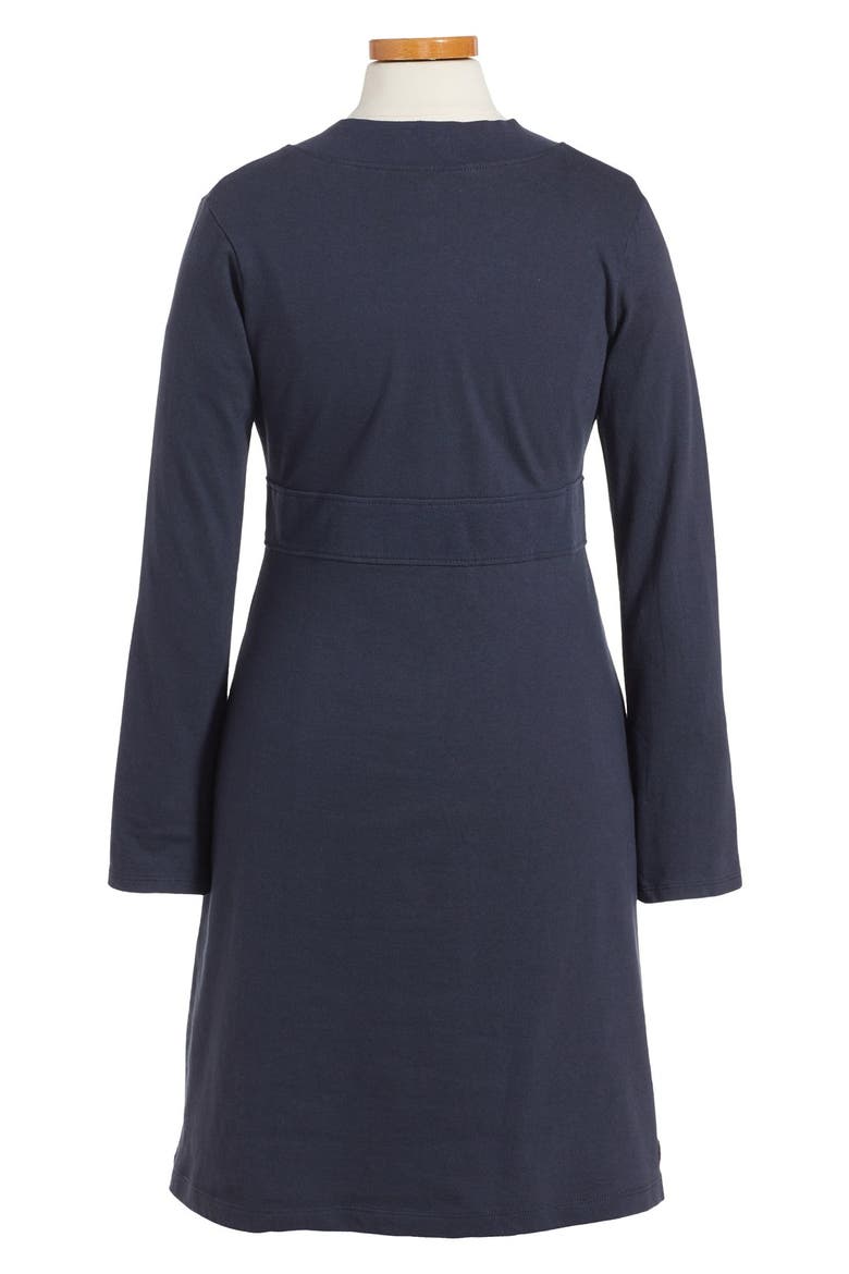 Nori Wrap Neck Dress, Alternate, color, INDIGO