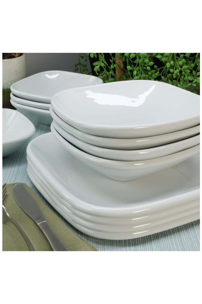 12-Piece Assorted Impulse Dinnerware Set, Alternate, color, WHITE