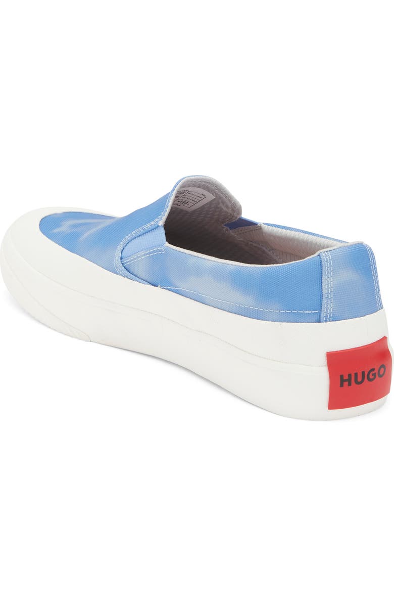 BOSS Tie Dye Slip-On Sneaker, Alternate, color, Blue