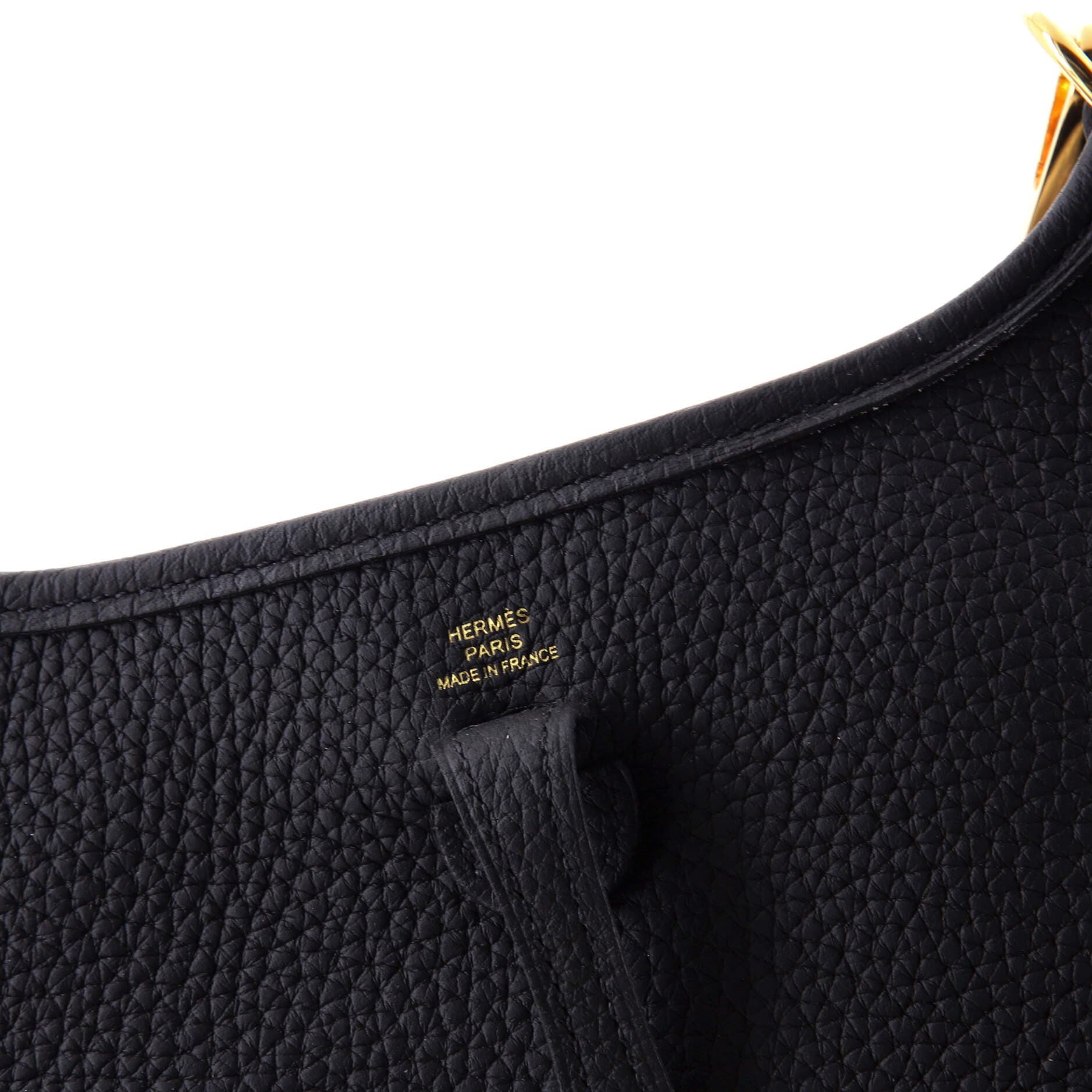 Pre-Owned Hermes Evelyne Bag Gen III Clemence TPM, Alternate, color, Noir