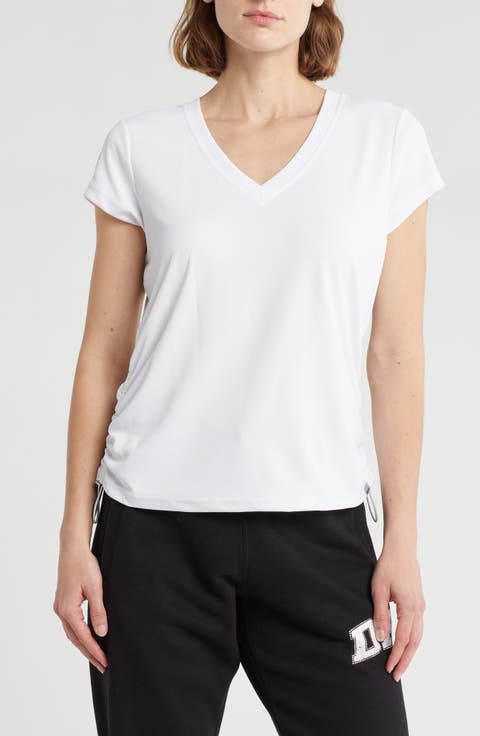 Side Ruched Tech T-Shirt