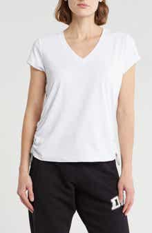 DKNY Side Ruched Tech T-Shirt