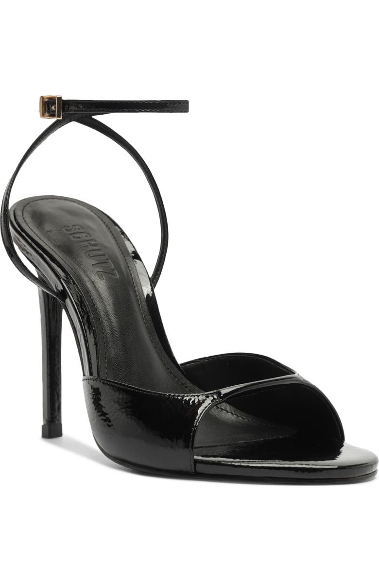 Schutz Arlette Ankle Strap Sandal, Main, color, Black