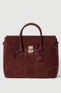 Brunello Cucinelli Suede boston bag