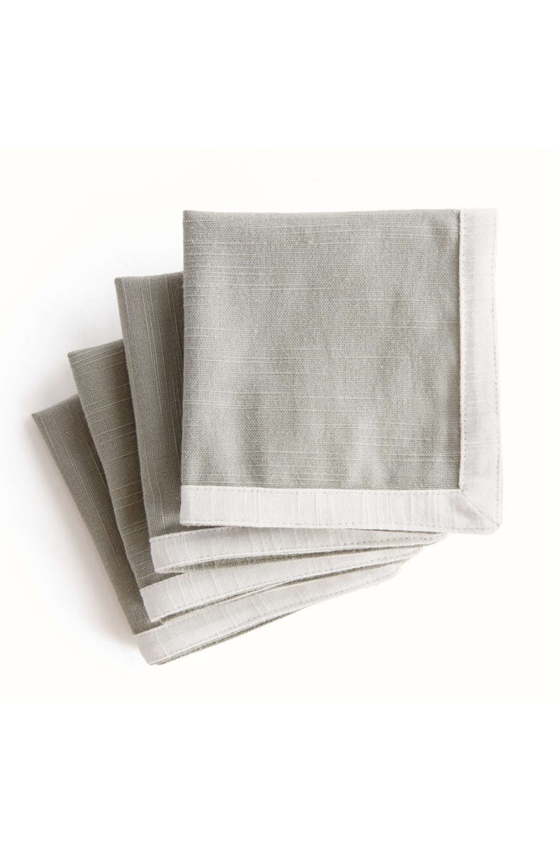 Napa Home & Garden Fernbrook Cocktail Napkins Set Of 4, Main, color, 