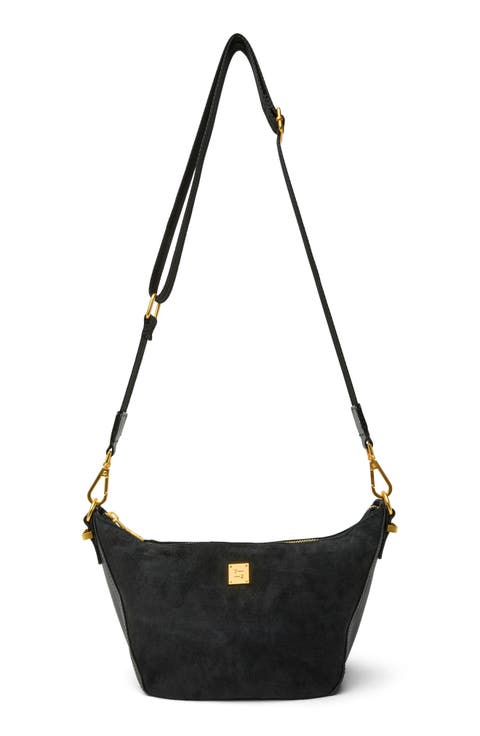 Moonbeam Suede Shoulder Bag