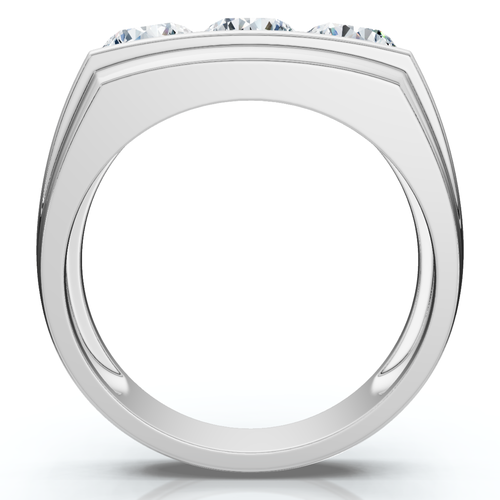 Bliss Diamond 2ct Diamond Accented Wedding Anniversary Ring 14k Gold Lab Grown Fg/vs In Silver