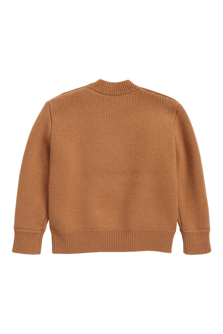 Kids' Gerald Bear Fair Isle Sweater, Alternate, color, CAMEL IP PATTERN