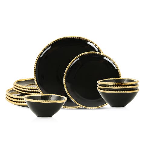 Akoya Porcelain 12-Piece Dinnerware Set