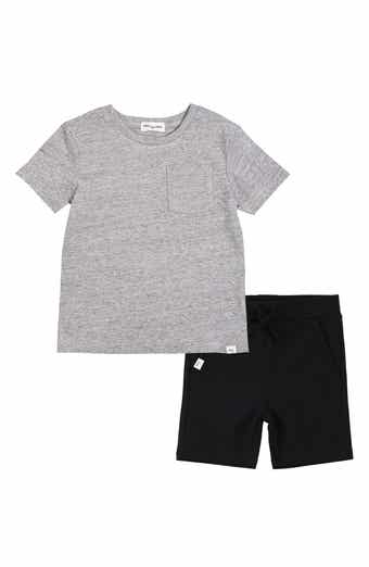 MILES THE LABEL Basics Cotton T-Shirt & Shorts Set