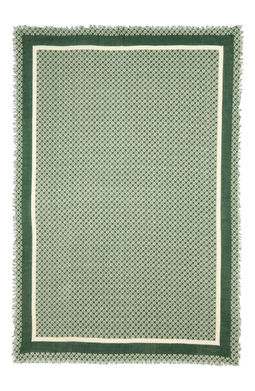 Rag & Bone Mira Print Scarf In Green