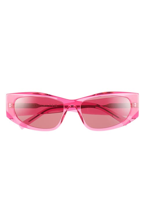 Givenchy Gv Day 56mm Geometric Sunglasses In Pink