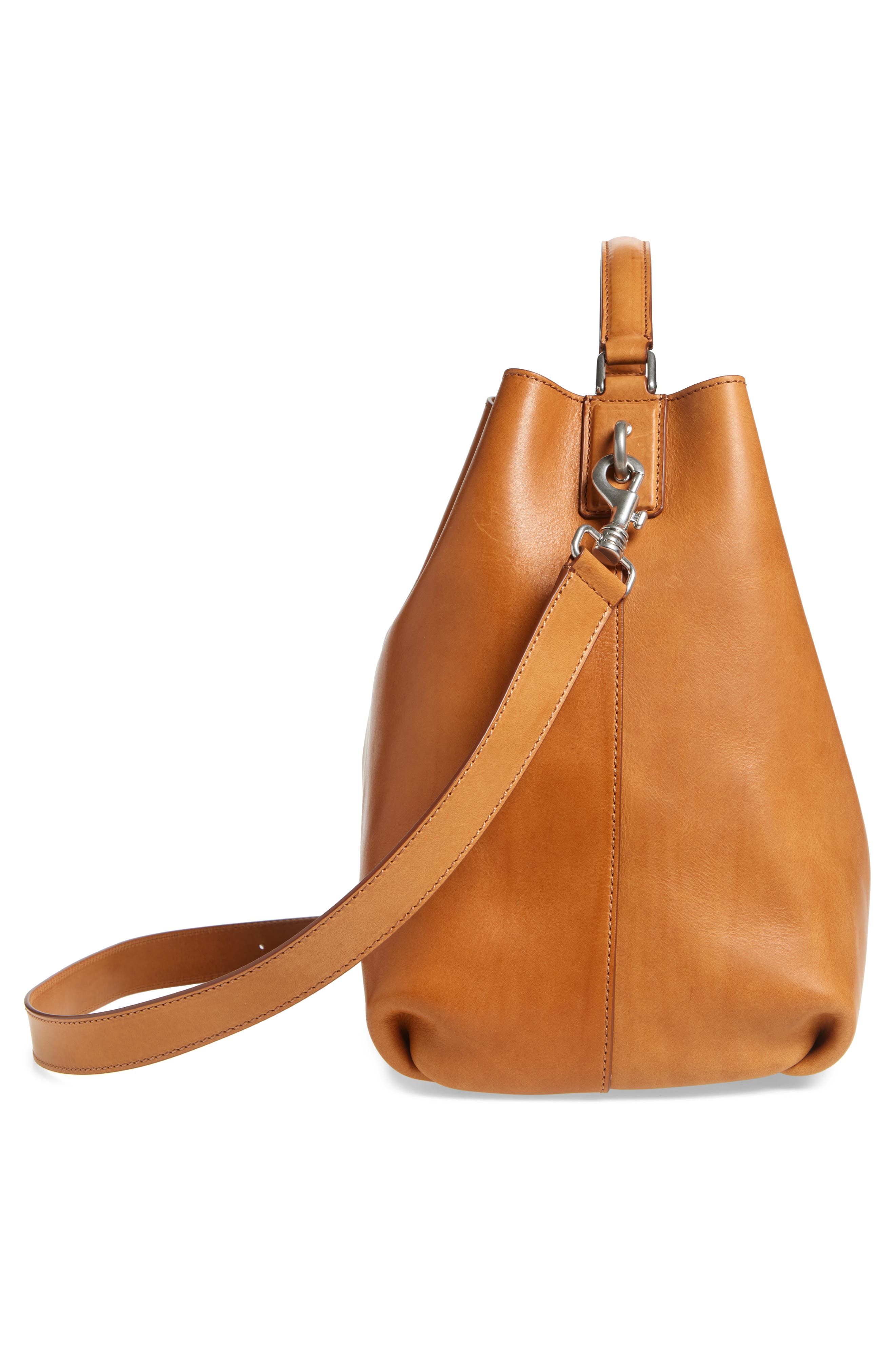 Dries Van Noten Leather Bucket Bag, Alternate, color, 