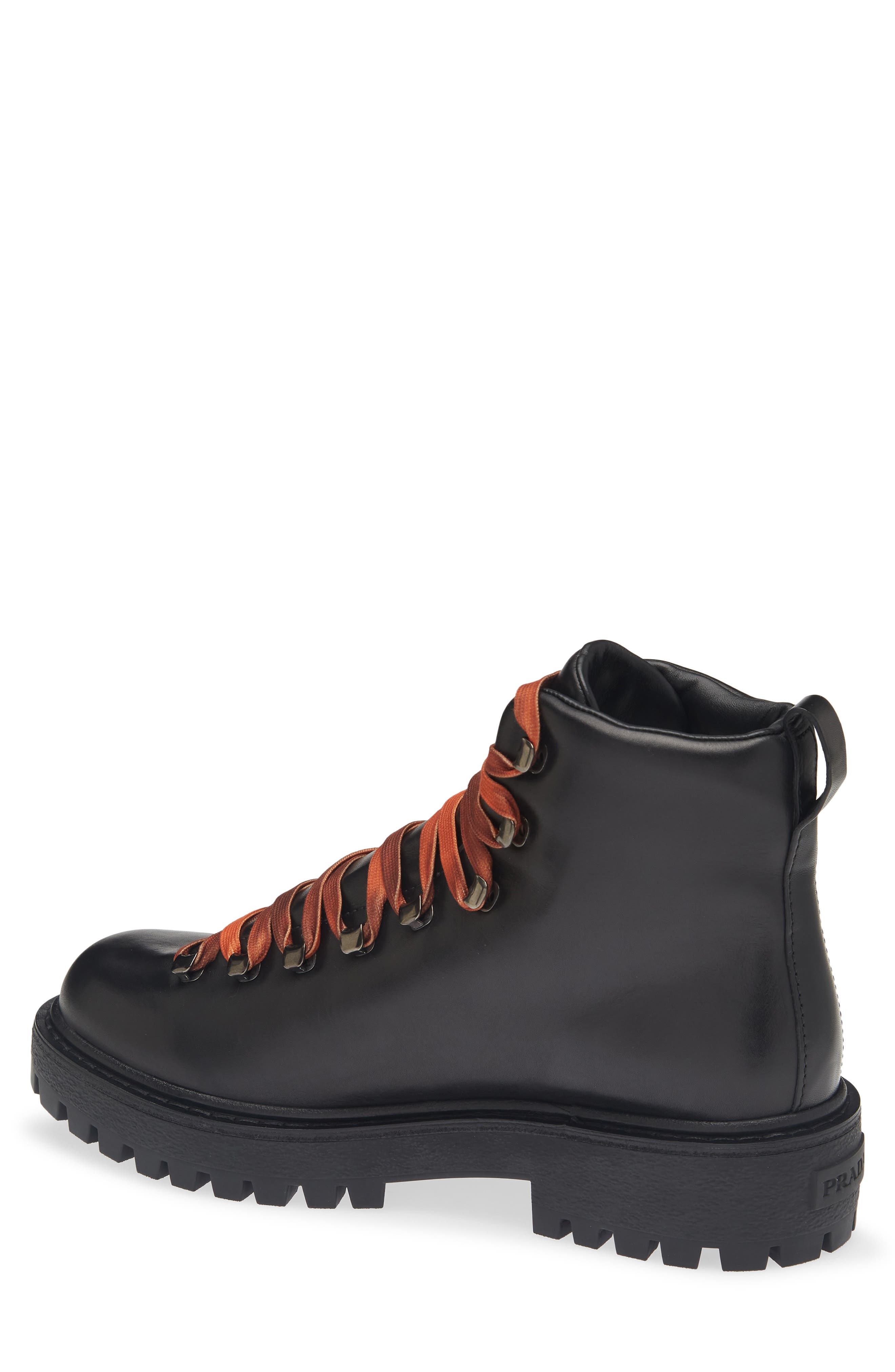 St Moritz Leather Combat Boot, Alternate, color, NERO
