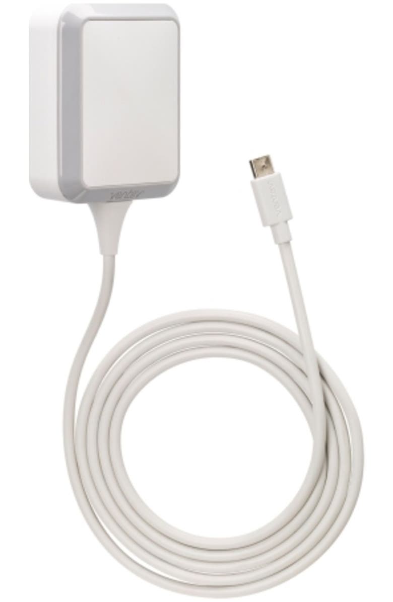 Ventev 10W 121c Wall Charger with Connected Micro USB Cable, Main, color, White